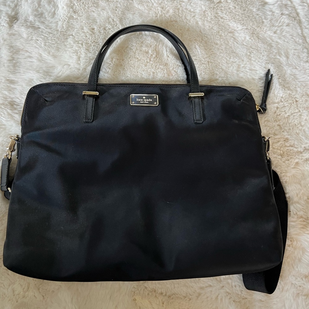 KATE SPADE BLACK LAPTOP BAG